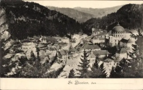Ak St. Blasien im Schwarzwald, Gesamtansicht