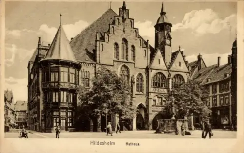 Ak Hildesheim in Niedersachsen,  Rathaus