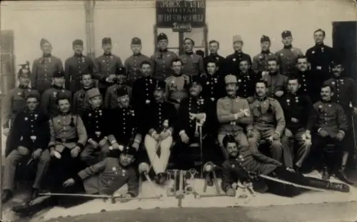 Foto Ak Lwiw Lwów Lemberg Ukraine, kuk Soldaten in Uniform, Gruppenbild 1910