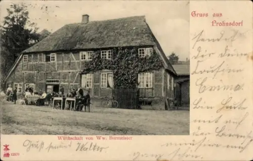 Ak Prohnsdorf Pronstorf in Schleswig-Holstein, Gasthof Ww. Burmeister