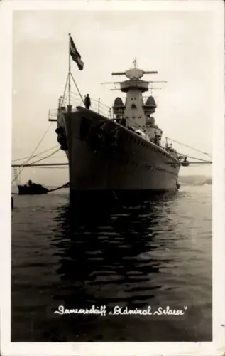 Ak Deutsches Kriegsschiff, Panzerschiff Admiral Scheer