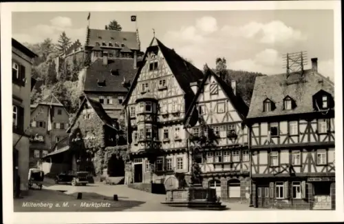 Ak Miltenberg am Main Unterfranken, Marktplatz