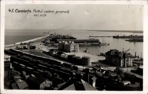 Ak Constanța Konstanza Rumänien, Portul vedere generala