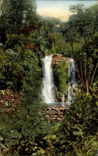 Ak Moschi Tansania, Tropischer Bergwald, Wasserfall, Moschi, Kilimandscharo, Deutsch-Ost-Afrika