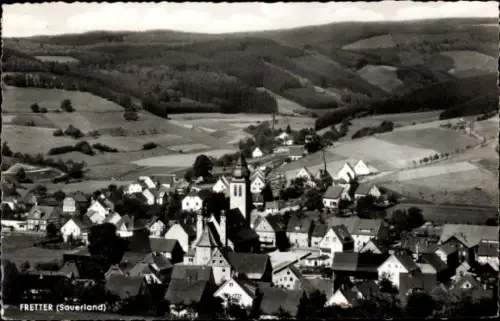 Ak Fretter Finnentrop im Sauerland, Panorama