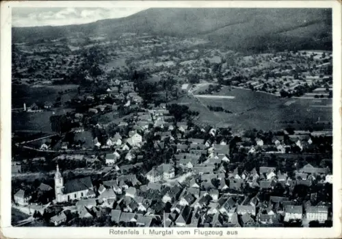 Ak Bad Rotenfels Gaggenau im Murgtal, Fliegeraufnahme
