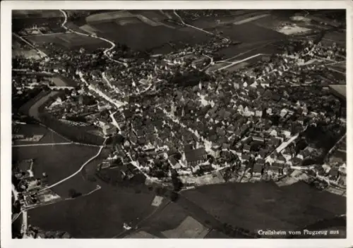 Ak Crailsheim in Württemberg, Fliegeraufnahme