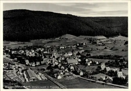 Ak Klosterreichenbach Baiersbronn im Schwarzwald, Luftaufnahme von  Schwarzwald, Häuser, Landscha