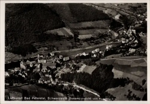 Ak Bad Peterstal Griesbach im Schwarzwald Baden, Fliegeraufnahme