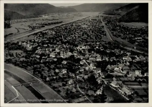 Ak Biberach im Schwarzwald Baden, Fliegeraufnahme