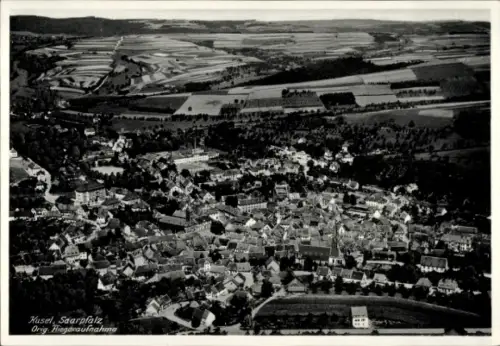 Ak Kusel in der Pfalz, Fliegeraufnahme