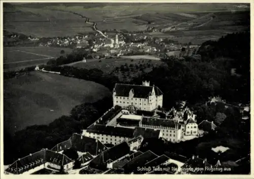 Ak Trugenhofen Dischingen in Württemberg, Schloss Taxis, Fliegeraufnahme