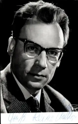 Foto Ak Dirigent Heinz Wallberg, Portrait, Autogramm