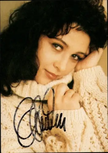 Autogrammkarte Sängerin Andrea Jürgens, Portrait, Autogramm