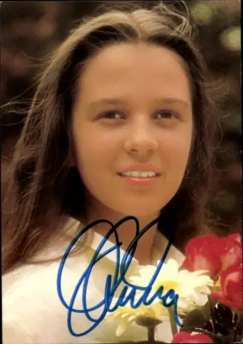 Ak Sängerin Andrea Jürgens, Eine Rose für Dich