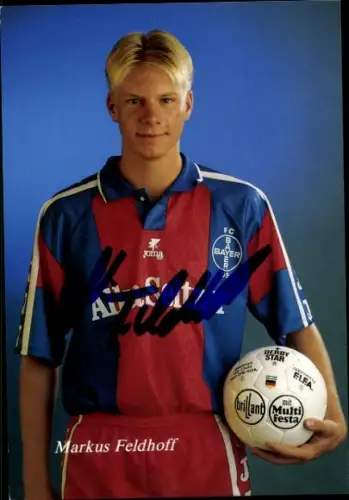 Autogrammkarte Fußballer Markus Feldhoff, KFC Uerdingen 05, Autogramm