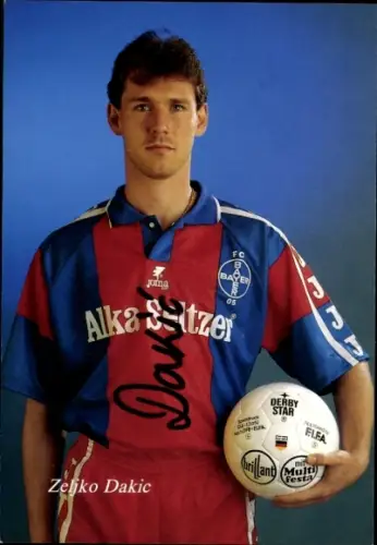 Autogrammkarte Fußballer Zeljko Dakic, KFC Uerdingen 05, Autogramm