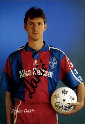 Autogrammkarte Fußballer Zeljko Dakic, KFC Uerdingen 05, Autogramm