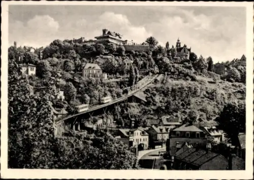 Ak Dresden Loschwitz, Bad Weißer Hirsch, Standseilbahn