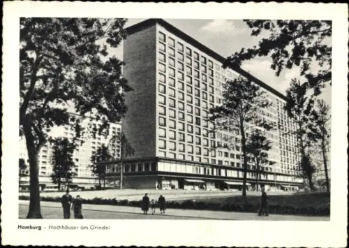 Ak Hamburg Eimsbüttel Rotherbaum, Hochhäuser am Grindel