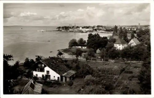 Ak Friedrichshafen am Bodensee,  Haus Dimmler, Seeansicht, Garten