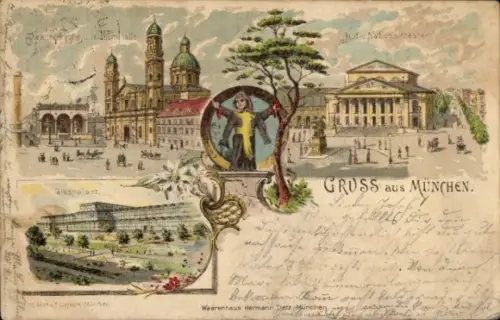 Litho München, Justizpalast, Theater
