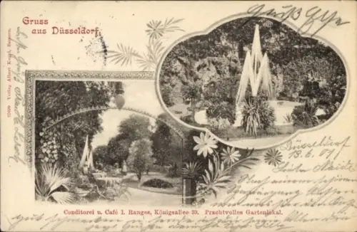 Ak Düsseldorf am Rhein, Conditorei und Café I. Ranges, Königsallee 39