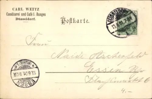 Ak Düsseldorf am Rhein, Conditorei und Café I. Ranges, Königsallee 39