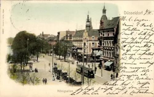 Ak Düsseldorf am Rhein, Königsallee