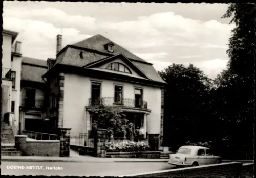 Ak Iserlohn im Märkischen Kreis, Franzosenhohl, GOETHE-INSTITUT,  Gebäude mit Balkon, Auto