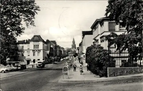 Ak Letmathe Iserlohn im Märkischen Kreis, Hagener Straße mit Lennedom, Hotel zur Post