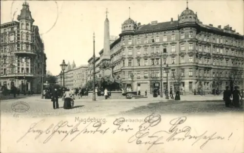 Ak Magdeburg an der Elbe, Hasselbachplatz