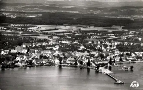 Ak Immenstaad am Bodensee, Fliegeraufnahme