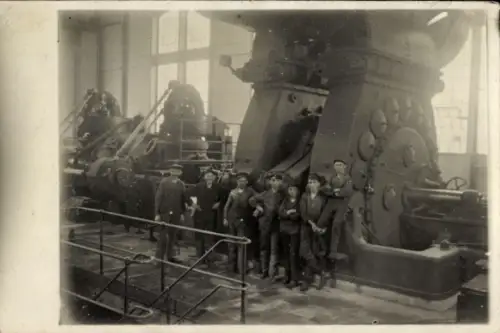 Foto Ak Seeleute, Technik, Maschinen