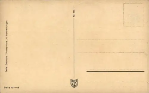 Ak Bierkrug, Rostig wird des Gleises Schiene...