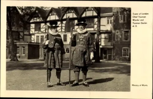 Ak London City England, Chief Yeoman Warder and Yeoman Gaoler, Ministry of Works