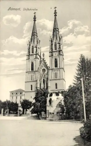 Ak Admont Gesäuse Steiermark, Stiftskirche