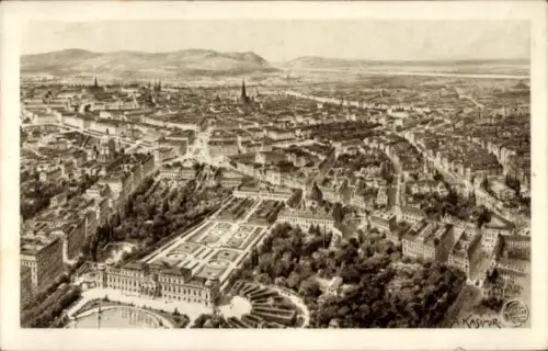 Künstler Ak Kasimir, Wien, Panorama