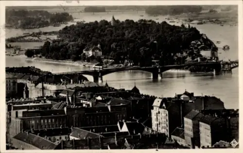 Ak Budapest Ungarn, Margaretheninsel