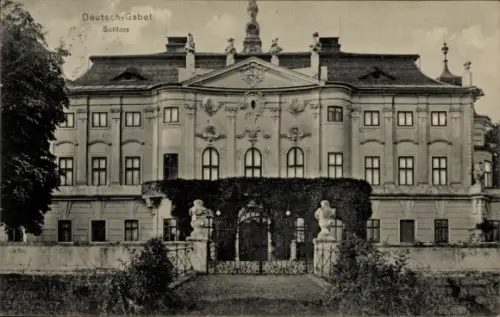 Ak Jablonné v Podještědí Deutsch Gabel Region Reichenberg, Schloss