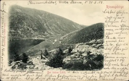 Ak Riesengebirge Region Königgrätz, Bílé Labe, Weiße Elbe, Weißwasser, Weißwassergrund,  kleiner 