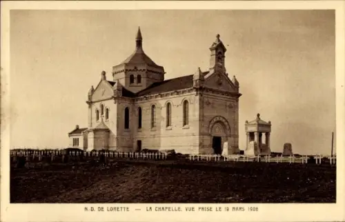 Ak Ablain Saint Nazaire Pas de Calais, Notre Dame de Lorette, Nationalfriedhof