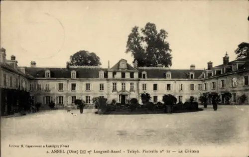 Ak Lassigny Oise, Schlossansicht, Kasteur H. Capaument,  Oise, 