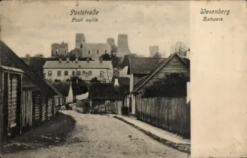 Ak Rakvere Wesenberg Estland, Poststraße