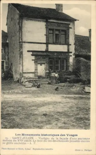 CPA Saint Julien Vosges, Ancienne Maison