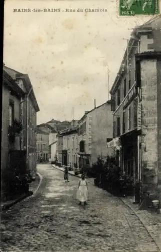 Ak Bains les Bains Vosges, Rue du Chamois