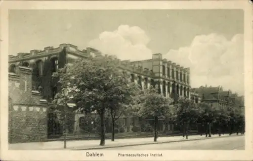 Ak Berlin Zehlendorf Dahlem, Pharmazeutisches Institut