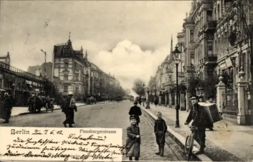 Ak Berlin Tiergarten Hansaviertel, Flensburger Straße
