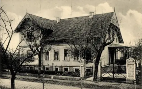 Ak Klettwitz Schipkau in der Niederlausitz, Wohnhaus, Gartentor