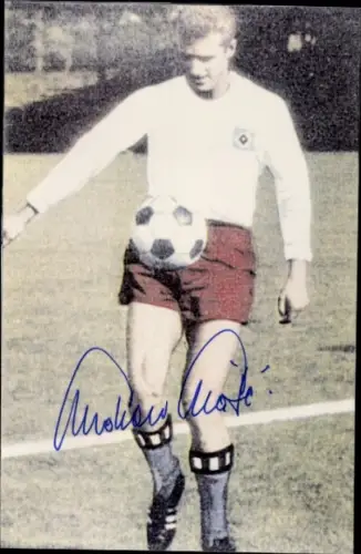 Autogrammkarte Fußballspieler Hamburger SV, HSV, Portrait, Autogramm